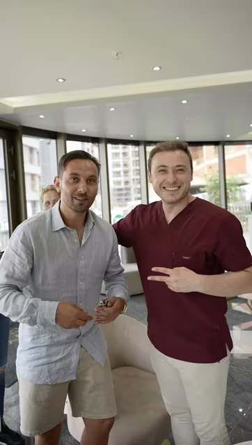 Dr. Hasan Karabeyli with a patient